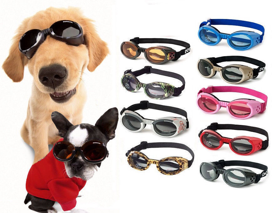 Doggles ILS Dog Goggles Sunglasses Authentic UV eye protection SMALL Smoke lens