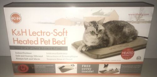 K&H Pet Products Lectro- Soft Outdoor Heated Pet Bed Small Tan (14