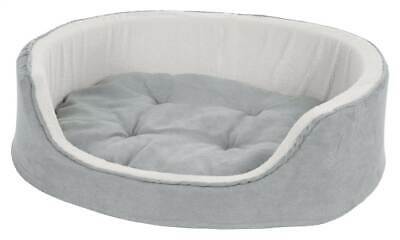 Cuddle Round Microsuede Pet Bed in Gray [ID 3471324]