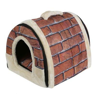 Portable Foldable  Cat House Kennel Nest Soft Bed With Mat