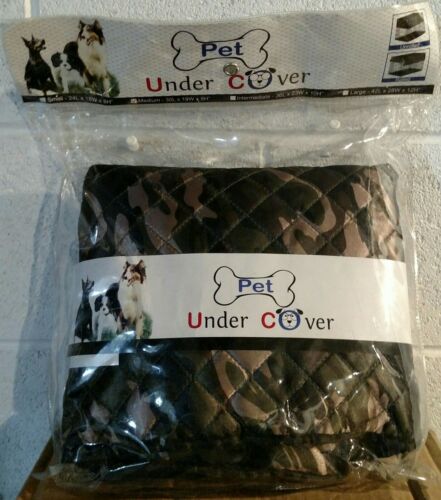 PET UNDER COVER DOG CRATE CAGE COVER AND BED CAMO MEDIUM 30X19X8 NEW