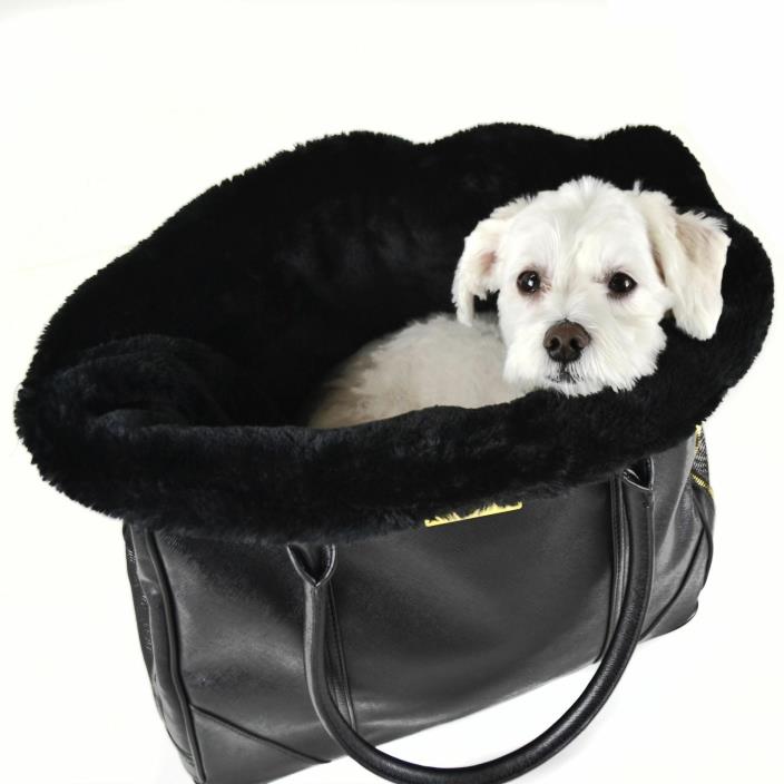Dogs of Glamour Black Plush Insert Dog Blanket SALE