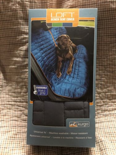 Kurgo Waterproof Loft Bench Seat Cover for Dogs Blue Gray  New In Box