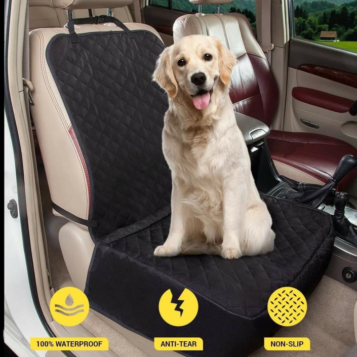Pet Front Seat Cover Dog Car Seat Cover Waterproof Nonslip Rubber Mat Protector