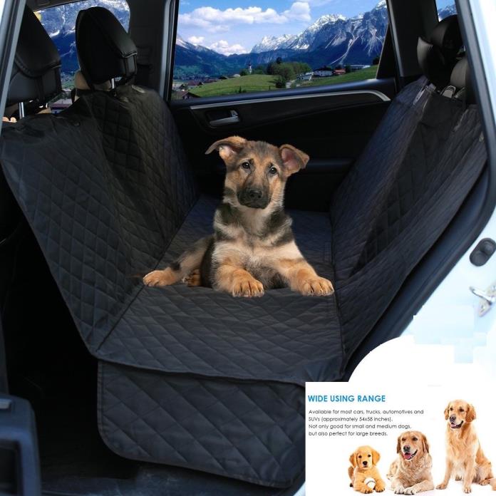 New Car Back Seat Cover Dog Full Protector For Pet Hair Hammock Water Resistant