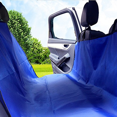 PAMPURR Pet Seat Cover Dog Seat Cover for Cars, Trucks and SUVs â€“ Blue, Proof,