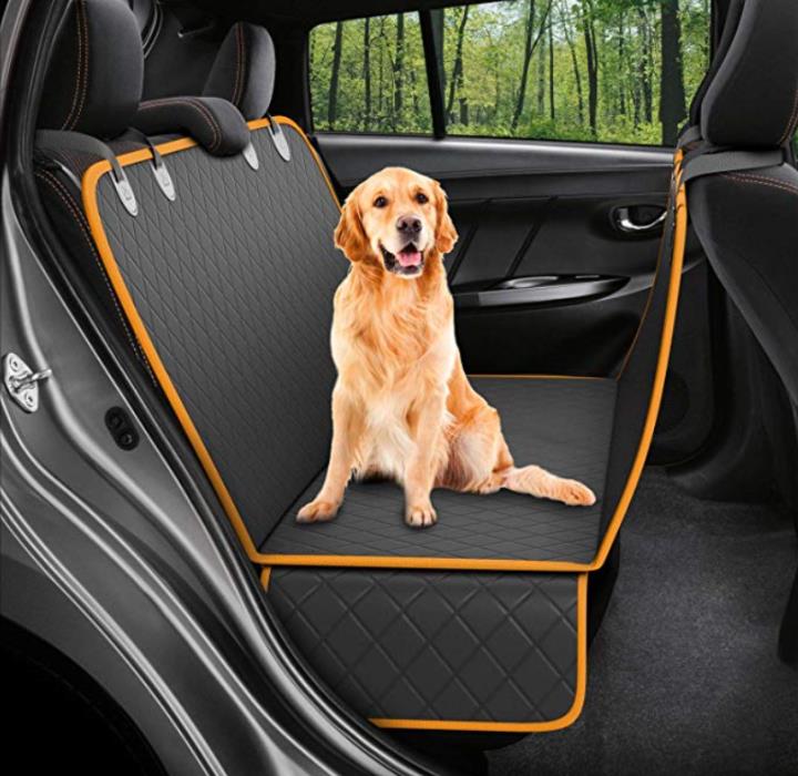 ACTIVE PETS Dog Quilted Car Hammock Back Seat Protector Waterproof Cover Truck