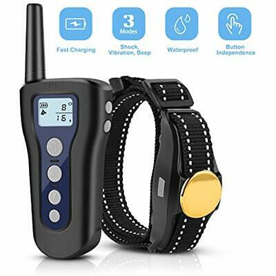 LOETAD Dog Training Collar Rechargeable Waterproof Electric Shock For Dogs With