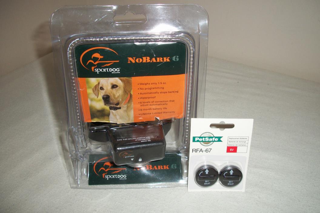 SportDog NoBark 6 No Bark Collar Stop Dogs Barking Anti-Bark SBC-6  - RFA-67