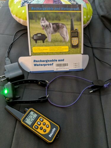 Dog Shock Training Collar Rechargeable Remote Control Waterproof
