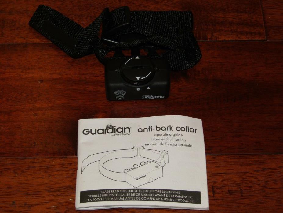 Guardian By Petsafe Anti-Bark Dog Collar Model GBC-103OM Black GREAT COND.
