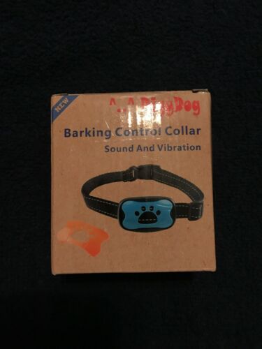DigyDog Barking Control Collar With Sound And Vibration With Blue + Orange Cover