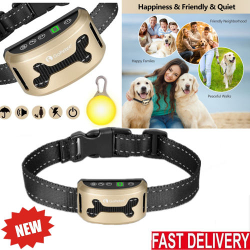 Waterproof Rechargeable Anti No Barking Collar Electric Pet Dog Bark Collar New