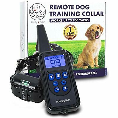 Shock Training Collar For Dogs - Rechargeable With Remote Waterproof Bark Safe
