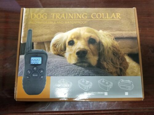 Electric Shock Anti Bark Collar Dog Train Collar With LCD Remote Control
