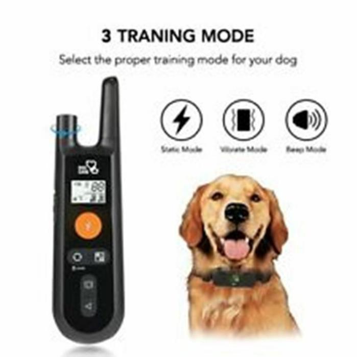 Dog Care DOG TRAINING COLLAR 3-MODES Beep Vibration Shock WATERPROOF 1000Ft   S2