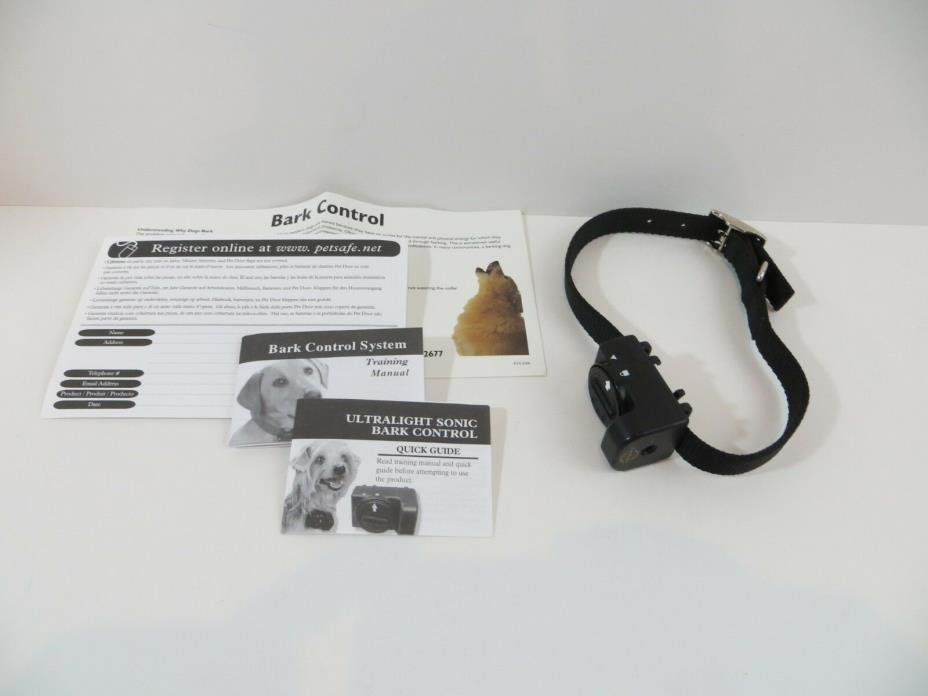 PetSafe Bark Collar Ultralight Sonic Bark Control dog training collar loc74