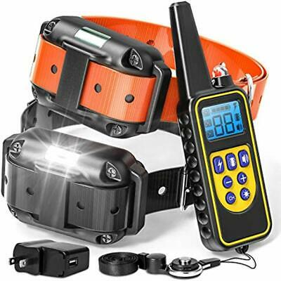 F-color Training Collars Dog Collar, Waterproof And Rechargeable Shock 2600ft
