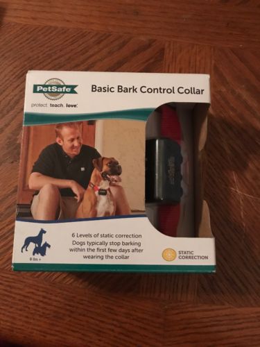 PetSafe Basic Bark Control Collar for Dogs 8 lbs+ AntiBark Training Open Box