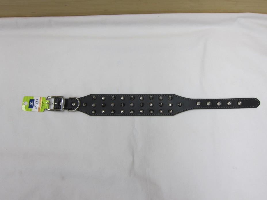 Brand New Top Paw Spike and Stud Leather Dog Collar  Medium 14-18