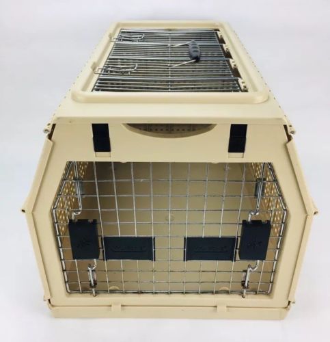 NYLABONE Medium Folding Collapsible Portable Pet Dog Cat Cage 21