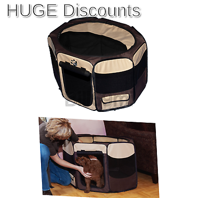 Pet Gear Travel Lite Portable Play Pen/Soft Crate with Removable Shade Top fo...