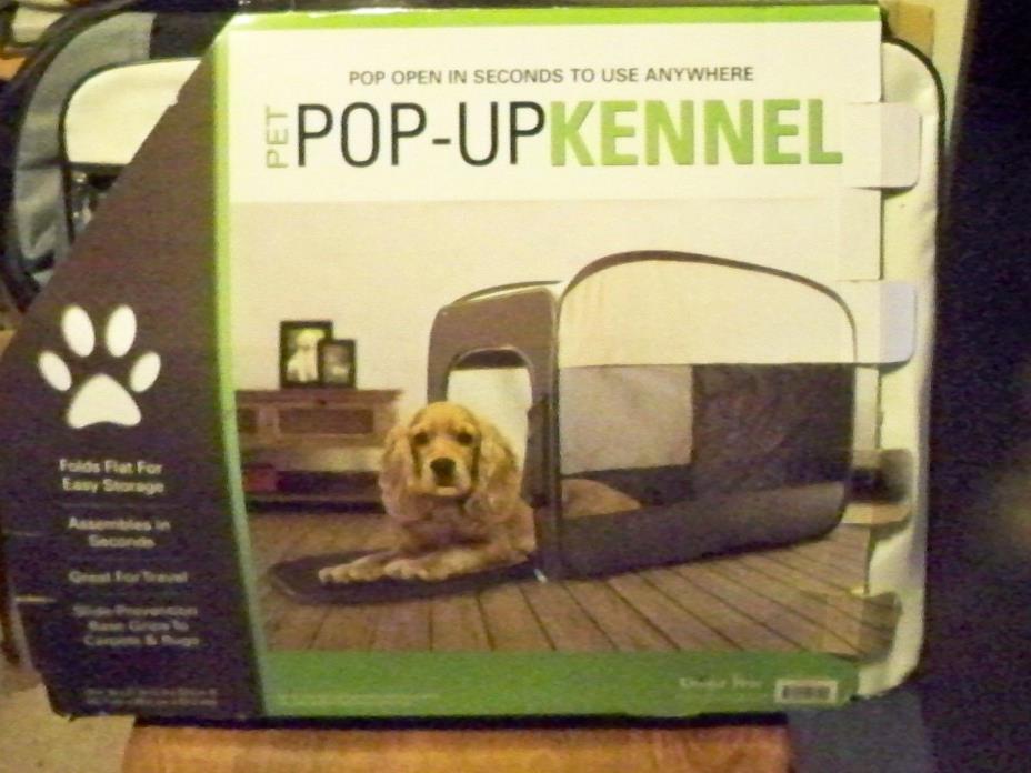 Portable Pet Kennel Size Medium Pop Up Design - 18 in. W x 27.25 IN. D X 22.5 IN