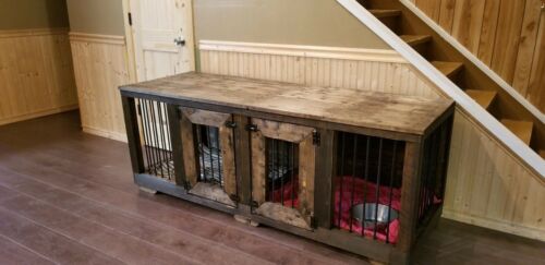 Indoor Dog Kennel Console Table Artisan Hand Crafted 6 Feet Long 72” Inches New