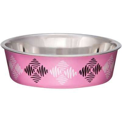 Bella Bowl Designer-Medium Argyle - Pink 842982077041