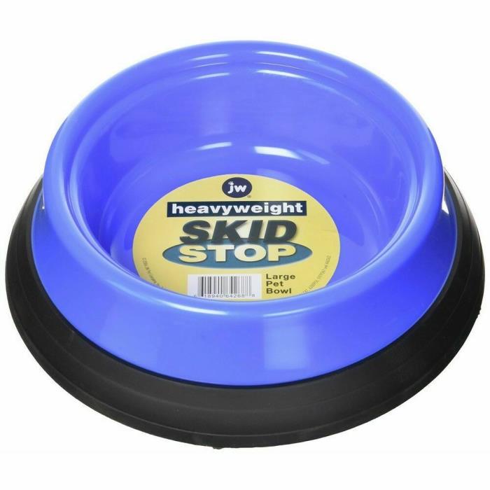 Jw Pet Company Heavy Weight Skid Stop Pet Bowl, Large, Blue