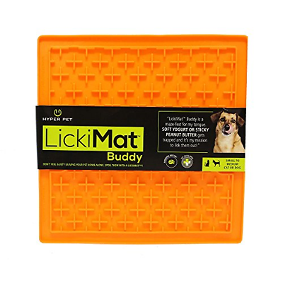 Hyper Pet Lickimat Slow Feeder Dog Mat for Food and Treats Fun Alternative to
