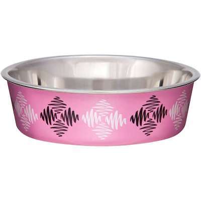 Bella Bowl Designer-Large Argyle - Pink 842982077058