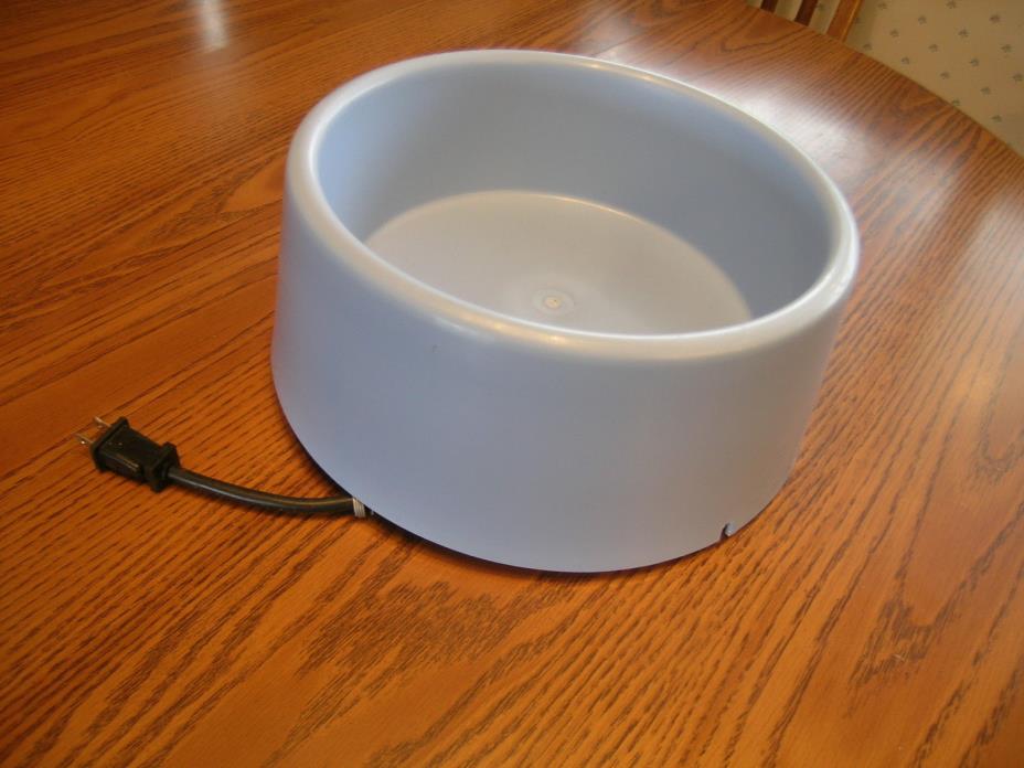 Electric Heated Drinking Bowl Dog Pet Heated Water Dish Winter Outdoor Safety