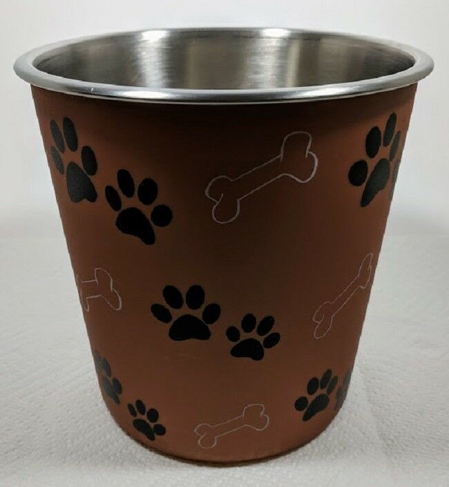Dog Bowl Canister Treat Container Loving Pets Bella Dishwasher Safe 72 Ounces...