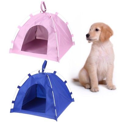 US Waterproof Dog Pet House Bed Tent Cat Indoor Outdoor Folding Portable Teepee