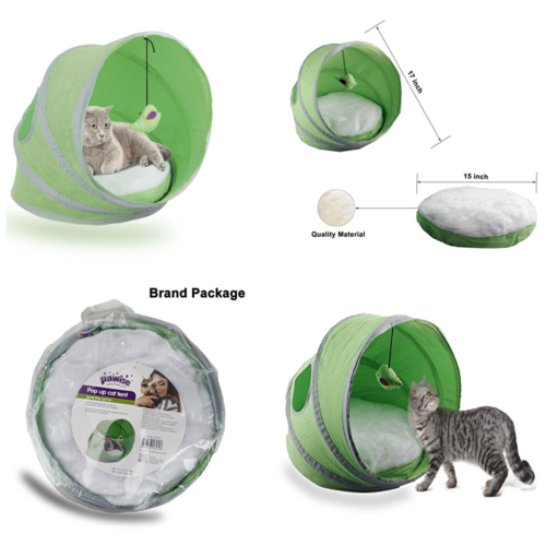 Cat Tent Bed Pop Up Pet House Castle