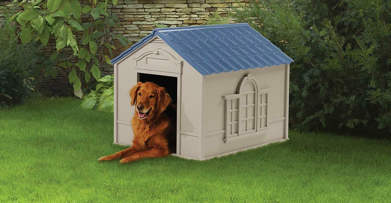 Dog Kennel For Large Dogs To 100Lbs Air Vent Water Resistant Vinyl Easy Assembly
