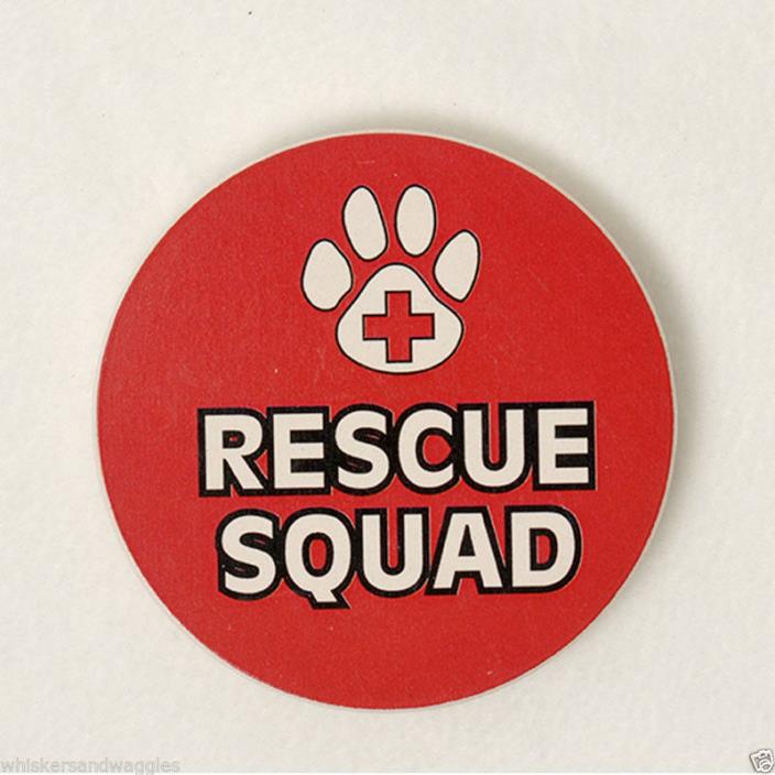 SET OF 2- Rescue Squad-  Absorbent Stone Car Coaster-   Free shipping!