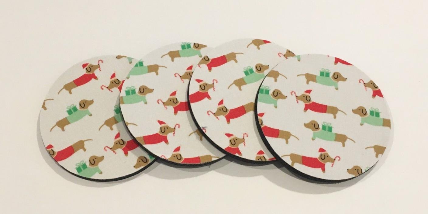 Christmas Doxie Dachshund Coasters