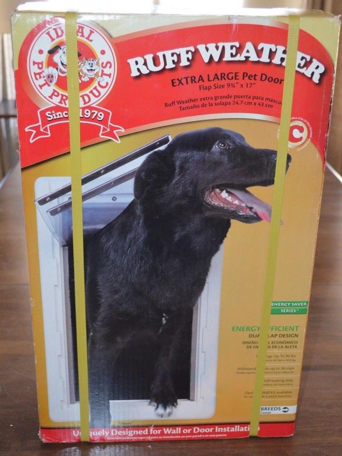 Ideal Pet Products Ruff Weather XL Extra Large Pet Dog Door Dual Flaps RWXL NEW