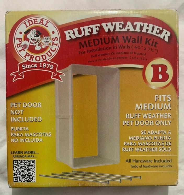 Ideal Pet Products Ruff-Weather Pet Door Wall Kit, Medium