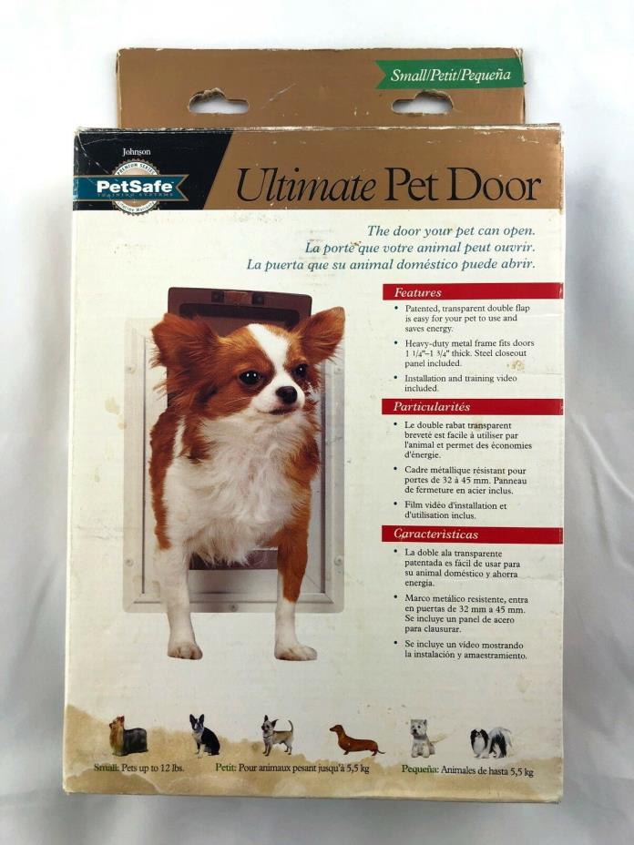 PetSafe Ultimate Pet Door, Small Dog / Cat - Heavy Duty Metal Frame, Double Flap