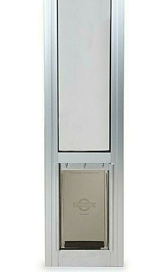 PetSafe Small Freedom Sliding Patio Panel 76 in to 81 in Door in Satin Finish