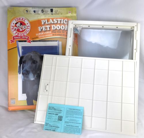 Ideal Plastic Pet Door Super Large White 15
