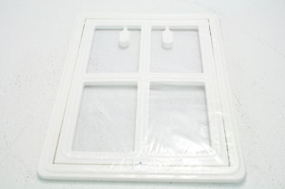 All Dog's Needs Two-Way Self-Locking Screen Dog Door Large 12 in. x 16 in.
