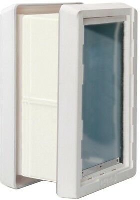 Ideal Pet Dog Frame Door 9.75 in. x 17 in. Dual Magnetic Flaps Lockout Panel