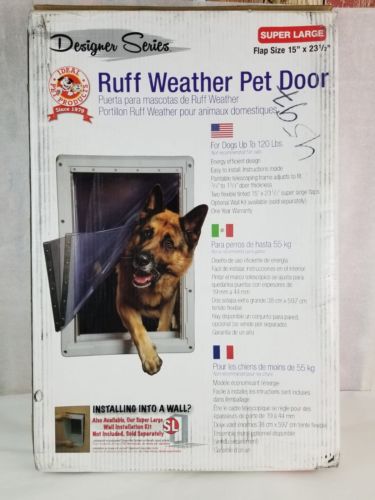 Ideal Designer Series Ruff Weather Wall Mount Pet Door Super Large 15