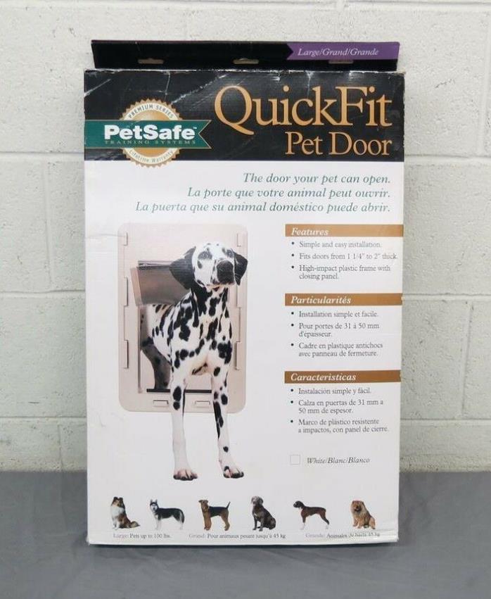 PetSafe P2-LW-11 Quick Fit Pet Door Size Large to 100 Pounds NEW Fast Shipping
