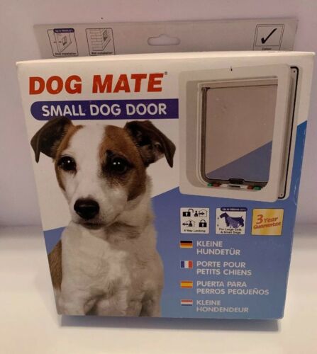 Dog Mate Small Dog or Cat Pet Door White New in Box