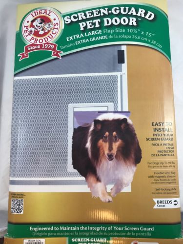 Pet Dog Door Extra Large Patio Door Ideal Animal Flap Gate Magnetic 10.5